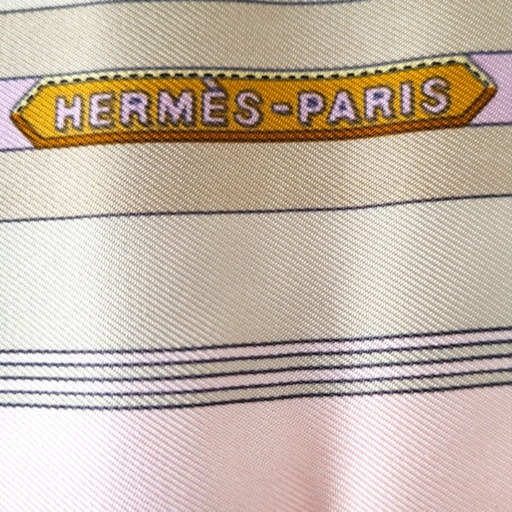 Hermès Silk Twill Carré Scarf Ceintures Pochette NEVER WORN - Picture 5 of 10